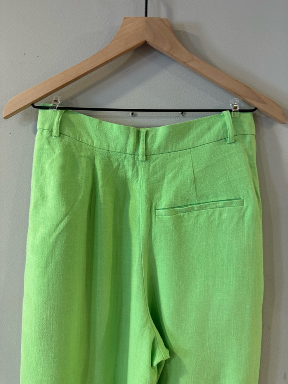 Linen Blend Wide-Leg Suit Pants - Picture 5 of 5